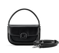 LA'FESTIN Sacs à main de créateur en cuir, petits sacs à bandoulière pour femmes avec bandoulière en cuir réglable - Sacs à main tendance style western avec fermeture à boucle - Noire