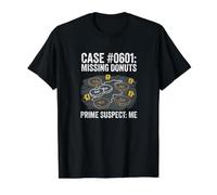 l'affaire des Beignets disparus : Prime Suspect Me Funny Food T-Shirt Graphique avec Valeur