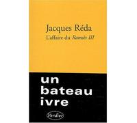 L'affaire du Ramsès III - Jacques Réda - Verdier - broché - Roman