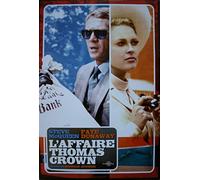 L'Affaire Thomas Crown Affiche Cinéma ROULEE (Petit Format 40x53 cm) Ressortie Steve McQueen Faye Dunaway