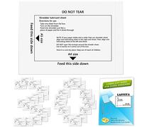 laffeya Lot de 30 feuilles d'huile pour déchiqueteuse, feuilles lubrifiantes pour déchiqueteuse, affûtage de papier, feuilles de lubrification pour déchiqueteuse, feuilles de nettoyage pour