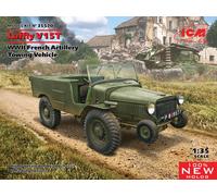 LAFFLY V15T FRENCH ARTILLERY TOWING VEHICLE WWII ICM 1/35 PLASTIC KIT