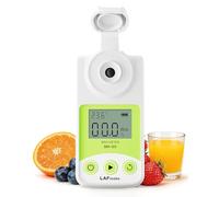 LAFMATE Réfractomètre Brix Numérique Gamme 0-55% Brix pour le jus de café, le miel et le Confiture, Réfractomètre Sucre avec CTA pour la Vinification et la Brasserie Domestique