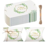 lafo Lot de 60 petites boîtes à dragées « Schön Das Du Da Bist » - Pour invités, communion, mariage