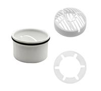 lafo Tamis à cheveux + tuyau plongeur pour douche - Kit de vidange compatible avec bonde d'écoulement 6960, 6961, 6962, 6963 - Tube plongeur de rechange - Collecteur de cheveux - Filtre à cheveux de
