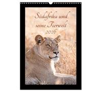 L'Afrique du Sud et sa faune, Version française (Calendrier mural 2026 DIN A3 portrait), Calendrier CALVENDO mensuel