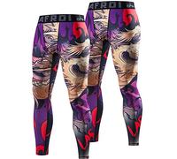 LAFROI Collants de compression pour homme à séchage rapide YSK08, Lune de sang X2, 34-37
