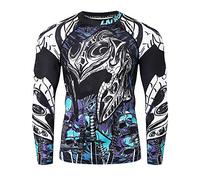 LAFROI Maillot de Compression à Manches Longues UPF 50+ pour Homme - CLY08C,Commander,XXXL