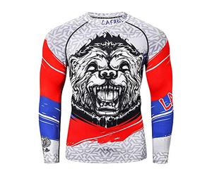 LAFROI Maillot de Compression à Manches Longues UPF 50+ pour Homme - CLY08C,Honor Strike,L