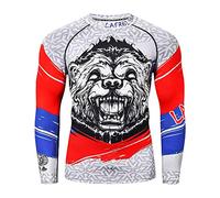 LAFROI Maillot de Compression à Manches Longues UPF 50+ pour Homme - CLY08C,Honor Strike,XXL