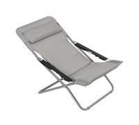 Chaise pliante Lafuma Mobilier Transabed Be Comfort gris clair