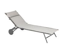Lit bain de soleil LAFUMA Miami II - Gris Galet