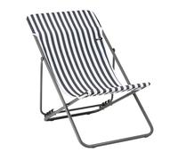 LAFUMA MOBILIER-Maxi transat colorblock rayure terre Lafuma coloris marron en polyester - 62 x 83 x 91 cm