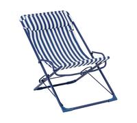 Lafuma Chaise longue Transaswing Multi Rayures Indigo
