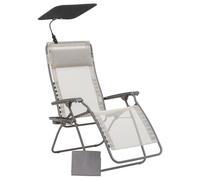 Lafuma Ensemble Fauteuil Relax Transat Jardin - Chaise Longue Et Accessoires - Zen Edition - Batyline® Iso - Beige Seigle Mobilier