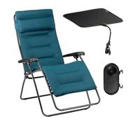 Lafuma Ensemble Fauteuil Relax matelassé XL avec Ombrelle et Porte-Gobelet - RSX Clip XL