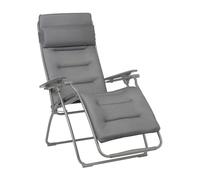 Lafuma Chaise longue Futura BeComfort Matelassé Zéro Gravité Gris Silver