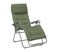 Lafuma - Fauteuil Pliant matelassé Zéro Gravité | Fabriqué en FRANCE - Garantie 5 ans - Vert - Maintien ferme de tout le dos, Inclinaison ajustable en un clin d'œil