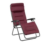 Fauteuil Relax Transat Jardin - Chaise Longue Matelassé Zéro Gravité - Rsx Clip - Aircomfort® - Rouge Bordeaux - Lafuma Mobilier