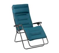 Lafuma Fauteuil Relax Transat Jardin - Chaise Longue Matelassé Zéro Gravité - XL - Rsx Clip XL - Aircomfort® - Bleu Coral Blue Mobilier