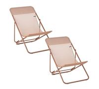 Lafuma Lot de 2 Transats pliants Multi-Positions - Maxi TRANSAT