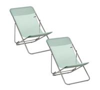 Lafuma Lot de 2 Transats pliants Multi-Positions - Maxi TRANSAT
