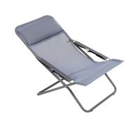 Lafuma MOBILIER - Bain de Soleil Pliant Multiposition TRANSABED - Toile Batyline® Résistante - Chaise Longue Terrasse, Piscine et Jardin - 3 Positions, Tout Confort, Fabriqué en France - Bleu Ocean