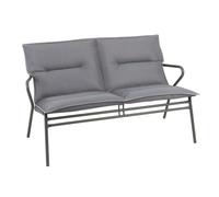 Lafuma MOBILIER - Banquette Assise Basse Matelassée Grand Confort - Vence - Becomfort® - Gris Silver - Fabriqué en France - LFM5348_8901 - Garantie 5 Ans - L.69xl.123xH.70cm