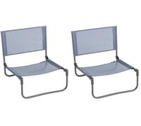 Lafuma Mobilier CB Chaise Basse, Aluminium, Océan II, Normal (Lot de 2)