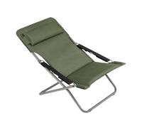 Lafuma MOBILIER - Chaise Longue - Bain De Soleil - Transat Jardin - Pliant - Transabed - Becomfort® - Vert Olive - Fabriqué en France - LFM2829_9548 - Garantie 5 Ans - L.93xl.67xH.88cm