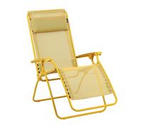 LAFUMA MOBILIER-Chaise longue pliante Relax R CLIP colorblock Lafuma Batyline coloris jaune en métal - 68 x 88 x 115 cm