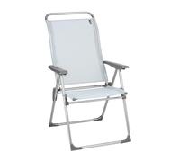 LAFUMA MOBILIER - Fauteuil Camping et Plage Pliant - Ultra-Léger - Alu Cham - Batyline® Iso - Bleu Ciel - Fabriqué en France - LFM2772_2632 - Garantie 5 Ans - L.67xl.63xH.111cm