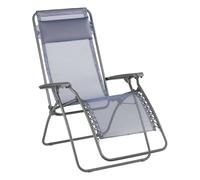 Lafuma MOBILIER - Fauteuil Relax Zéro Gravité RT 2 - Chaise Longue Pliante Terrasse et Jardin - Toile Batyline Résistante - Transat Multiposition, Tout Confort, Fabriqué en France - Bleu Ocean