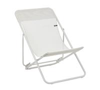 LAFUMA MOBILIER-Fauteuil maxi transat colorblock Lafuma Batyline coloris beige en acier - 62 x 83 x 91 cm