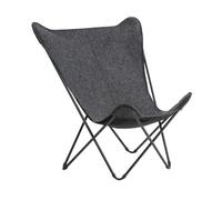 Lafuma MOBILIER - Fauteuil Papillon Grande Largeur - Sphinx - Soft - Gris Nuee - Fabriqué en France - LFM2951_9309 - Garantie 5 Ans - L.83xl.91xH.87cm