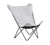 Lafuma MOBILIER - Fauteuil Papillon Grande Largeur - Sphinx - Soft - Gris Plume - Fabriqué en France - LFM2951_9310 - Garantie 5 Ans - L.83xl.91xH.87cm
