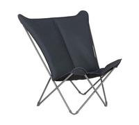 Lafuma MOBILIER - Fauteuil Papillon Matelassé Grande Largeur - Pop Up XL - Becomfort® - Gris Dark Grey - Fabriqué en France - LFM5183_8902 - Garantie 5 Ans - L.83xl.91xH.87cm