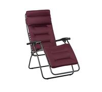 Fauteuil Relax Transat Jardin - Chaise Longue Matelassé Zéro Gravité - Rsx Clip - Aircomfort® - Rouge Bordeaux - Lafuma Mobilier
