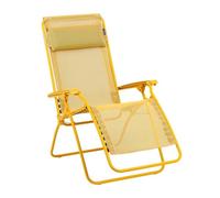 LAFUMA MOBILIER-Chaise longue pliante Relax R CLIP colorblock Lafuma Batyline coloris jaune en métal - 68 x 88 x 115 cm