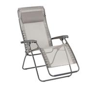 Lafuma MOBILIER - Fauteuil Relax Transat Jardin - Chaise Longue Zéro Gravité - Rsxa Clip - Batyline® Iso - Gris Terre - Fabriqué en France - LFM2055_8556 - Garantie 5 Ans - L.87xl.67xH.115cm