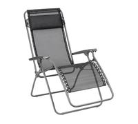 Lafuma MOBILIER - Fauteuil Relax Transat Jardin - Chaise Longue Zéro Gravité - RT 2 - Batyline® Iso - Noir - Fabriqué en France - LFM4019_8551 - Garantie 5 Ans - L.88xl.67xH.114cm