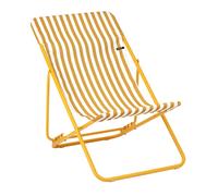 LAFUMA MOBILIER-Maxi transat colorblock rayure miel Lafuma coloris jaune en polyester - 62 x 83 x 91 cm