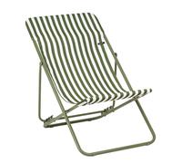 LAFUMA MOBILIER-Maxi transat colorblock rayure moss Lafuma coloris vert en polyester - 62 x 83 x 91 cm