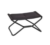 Repose-jambes / Tabouret Matelassé Pliant - Next - Aircomfort® - Noir Acier - Lafuma Mobilier
