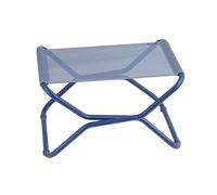 Lafuma MOBILIER - Repose-Jambes/Tabouret Pliant - Next - Batyline® Iso - Bleu Indigo - Fabriqué en France - LFM5333_9940 - Garantie 5 Ans - L.51xl.66xH.35cm