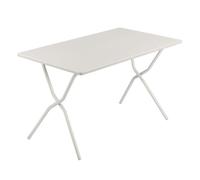 Lafuma MOBILIER - Table De Jardin Pliante 120 * 70 * 72cm - Balcony - Acier - Beige Seigle - Fabriqué en France - LFM5339_9948 - Garantie 5 Ans - L.70xl.120xH.72cm