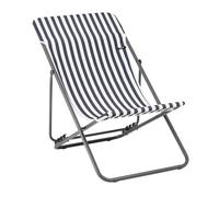 LAFUMA MOBILIER-Maxi transat colorblock rayure terre Lafuma coloris marron en polyester - 62 x 83 x 91 cm