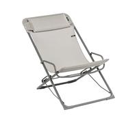 Lafuma Mobilier - Transat pliant inclinable - Transaswing Plus Batyline Terre - Gris Gris
