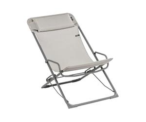 Lafuma Mobilier - Transat pliant inclinable - Transaswing Plus Batyline Terre - Gris Gris