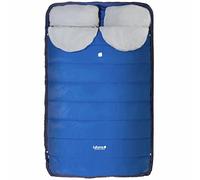 Lafuma - Nunavüt Double - Sac de Couchage 2 Personnes - Isolation en Polyester Recyclé et Déperlant - Température de Confort 7°C - Bleu, U